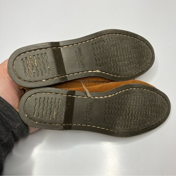 Minnetonka beaded suede moccasins big kids size 4 - Picture 6 of 7